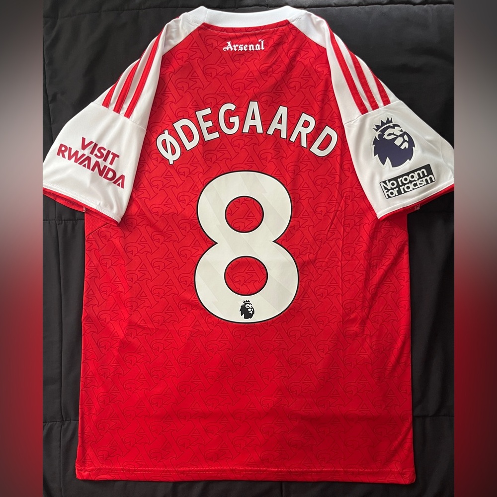 Odegaard #8 Arsenal Home Jersey home 2025 White red